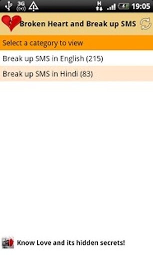 Broken Heart and Break up SMS截图10