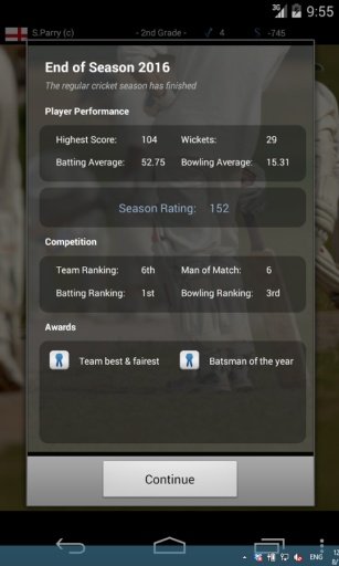 Cricket Player Manager Free截图9