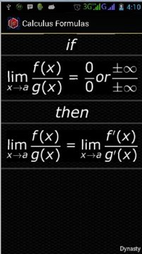 Calculus Formulas截图