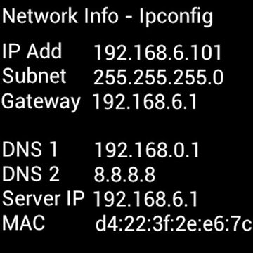 Ipconfig - Network Info截图