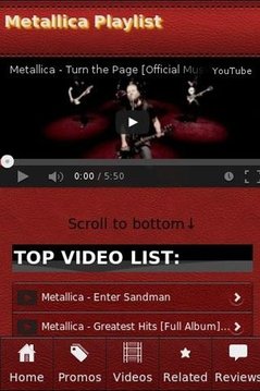 Metallica Playlist截图