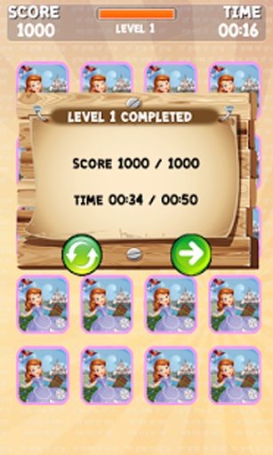 Sofia The First Memory Game截图2