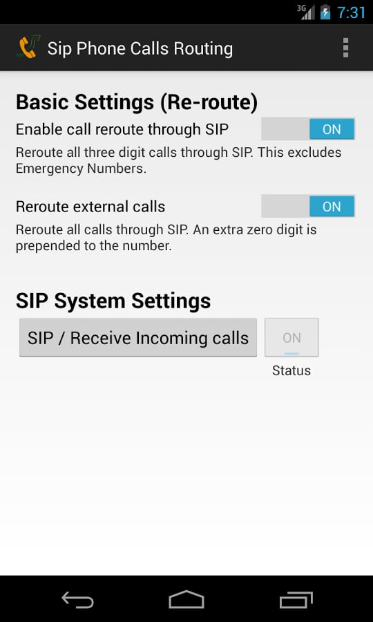 SIP Phone Calls Routing截图1