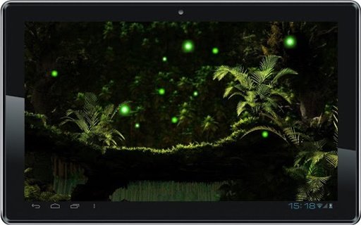 Jungles Night Fireflies HD LWP截图6
