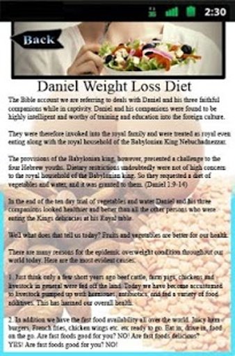 Daniel Weight Loss Diet截图3