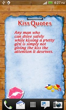 Kiss Quotes Live WallPaper截图