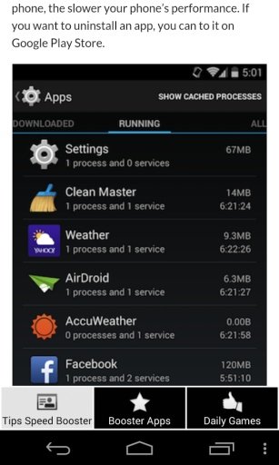 Free Tips Phone Speed Booster截图7
