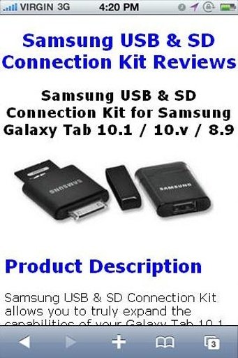 USB SD Connection Kit Reviews截图1