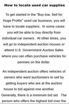 Starting a used car business截图