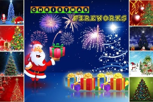 Christmas Fireworks Wallpaper截图10