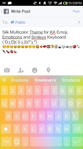 Silk Multicolor Emoji Keyboard截图3