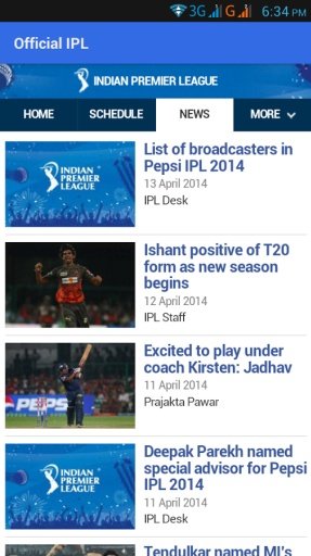 IPL 2014 Live Cricket Score截图11