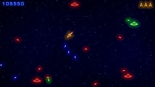 Neon Blast - Asteroid Shooter截图2