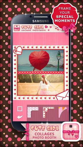 Cute Girl Collages Photo Booth截图4