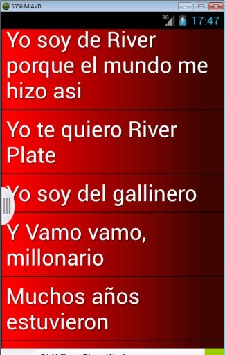 Ringtones Hinchada River Plate截图1