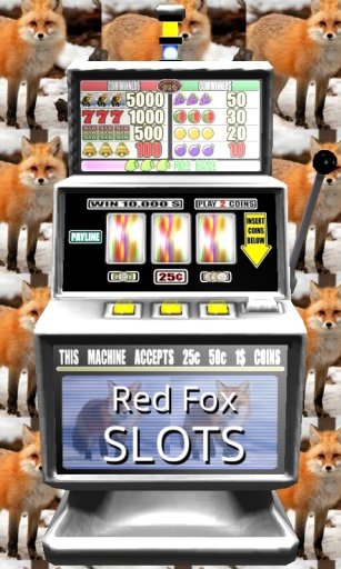 3D Red Fox Slots - Free截图3