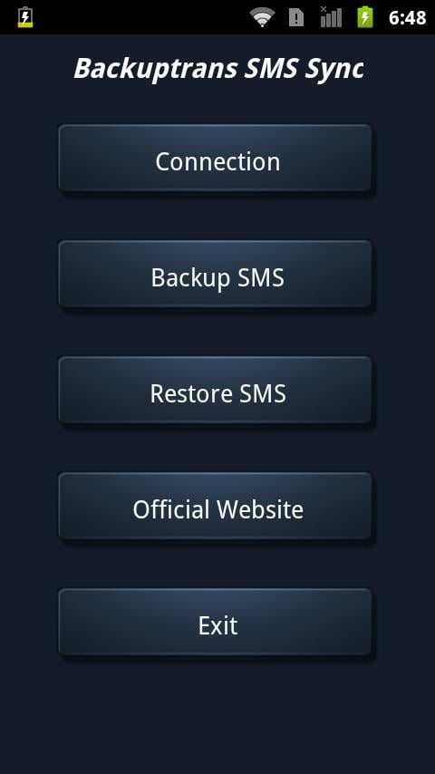 Backuptrans SMS Sync截图2