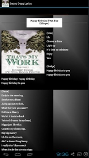 Snoop Dogg Lyrics截图10