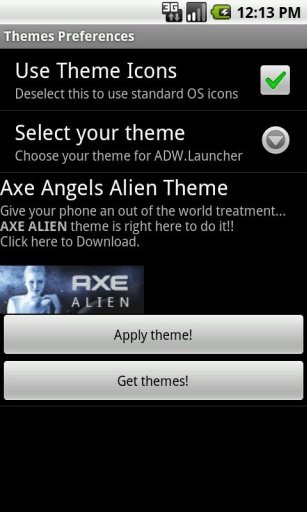Axe Angel Alien Theme截图2