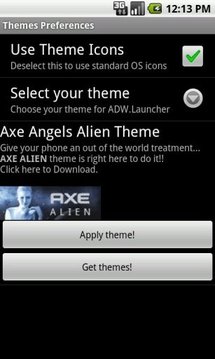 Axe Angel Alien Theme截图
