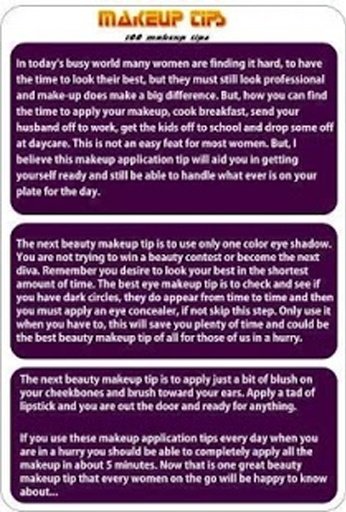 100 Super MakeUp Tips截图1