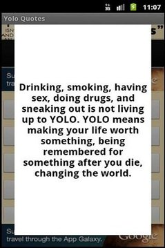 YOLO Quotes and Sayings截图