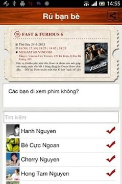 vCinema – Lịch Phim Chiếu Rạp截图