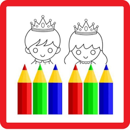 Prince&amp;Princess Coloring Kids截图2