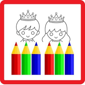 Prince&amp;Princess Coloring Kids截图