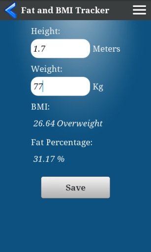Fat and BMI Tracker截图4