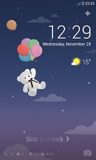 Little Bear's Day Dodol Theme截图1