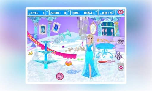 Elsa Frozen Party Cleanup截图1