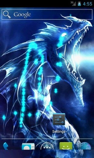 Blue Fantasy Dragon LWP截图2