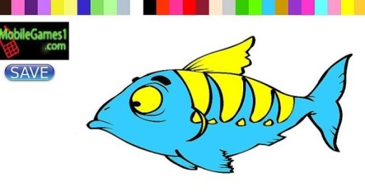 Big Fish Coloring Game截图1