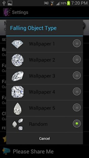 Falling Diamond Live Wallpaper截图7