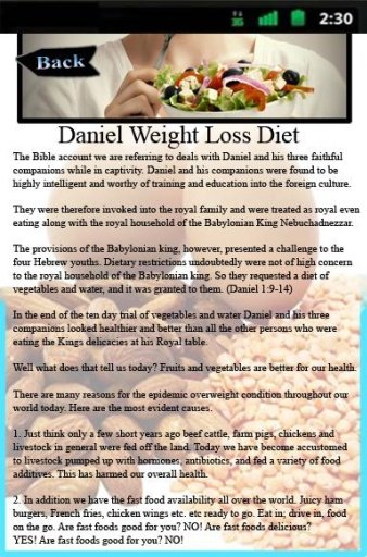 Daniel Weight Loss Diet截图5