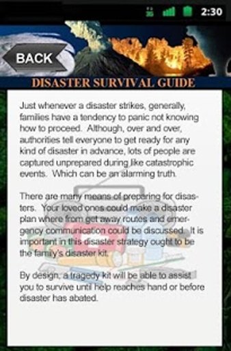 Disaster Survival Guide App截图2