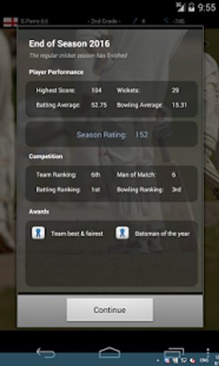 Cricket Player Manager Free截图5