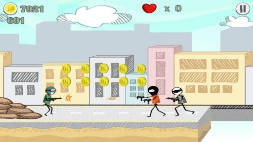 Doodle SWAT Team Sniper Games截图1