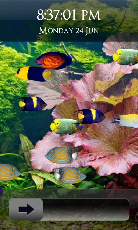 Fish Aquarium Lock Screen截图2