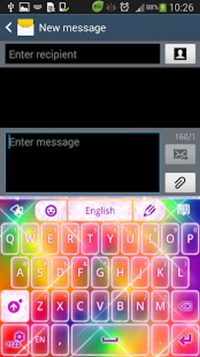 Keyboard Color Glitter Theme截图4