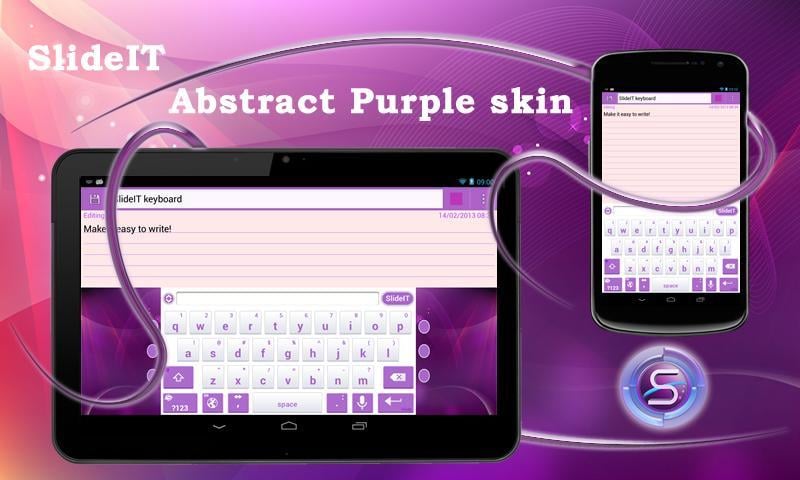 SlideIT Abstract Purple Skin截图4