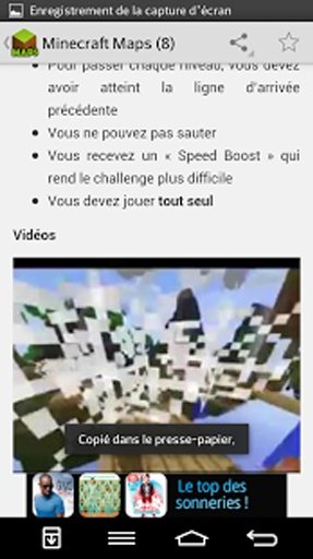 Maps Minecraft en Fran&ccedil;ais截图3