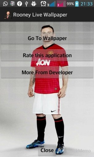 Rooney HD Live Wallpaper截图1