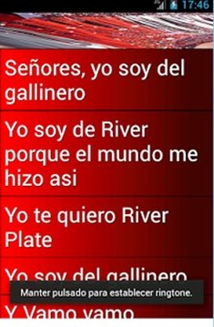 Ringtones Hinchada River Plate截图