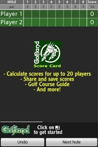 Golfland Mini Golf Scorecard截图3