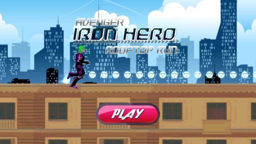 Avenger Iron Hero Rooftop Run截图4