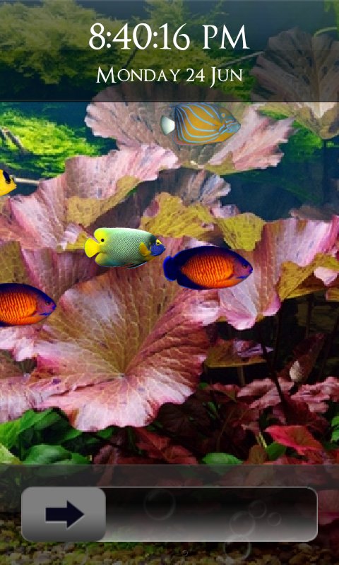 Fish Aquarium Lock Screen截图4