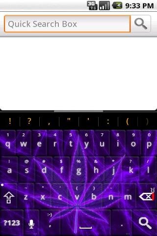 Purple Pot Leaf Keyboard Free截图1