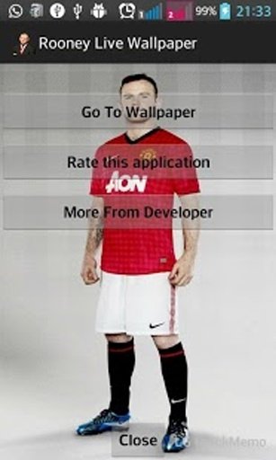 Rooney HD Live Wallpaper截图8